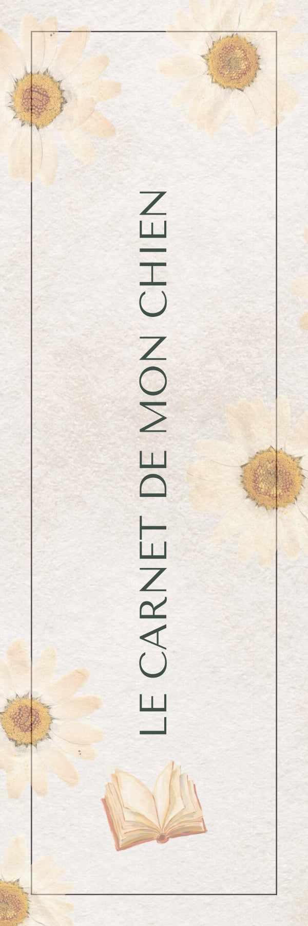 Marque-pages « Le carnet de mon chien »